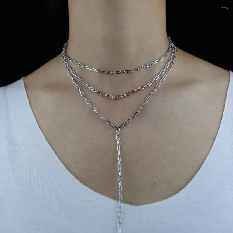 Choker High Quality Punk Link Chain Necklaces For Women Mylti Layer Y Shape Necklace Lariat Curb Cuban Collars Jewelry
Choker High Quality Punk Link Chain Necklaces For Women Mylti Layer Y Shape Necklace Lariat Curb Cuban Collars Jewelry