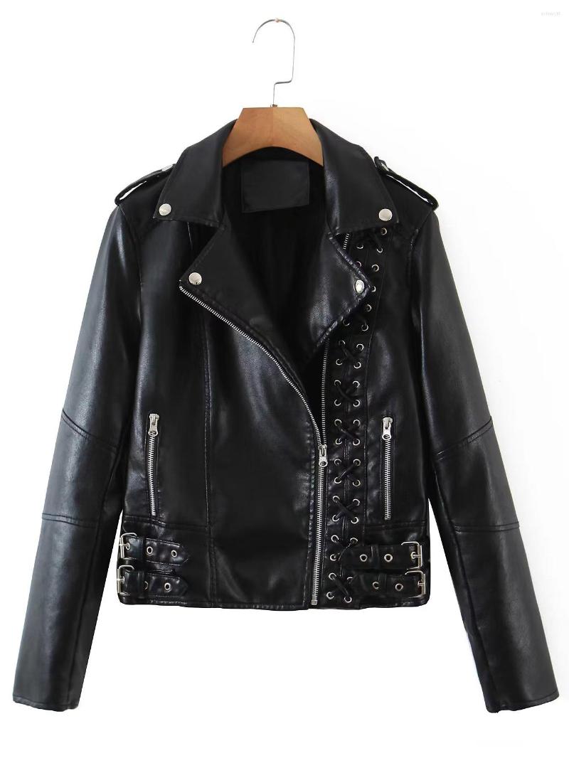 Women' Leather Arrival 2022 Autumn Winter Pu Faux Jackets Women Long Sleeve Zipper Slim Motor Biker Coat Female Outwear Top, W2241 black
Women' Leather Arrival 2022 Autumn Winter Pu Faux Jackets Women Long Sleeve Zipper Slim Motor Biker Coat Female Outwear Top, W2241 black