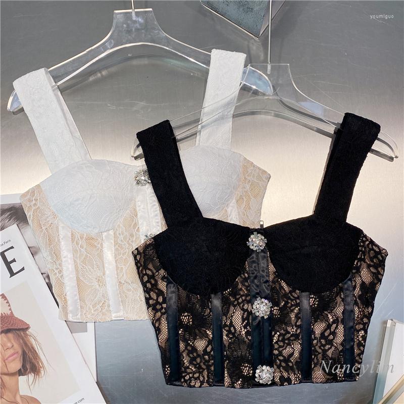 Women' Tanks Lace Spaghetti-Strap Camisole Top For Women Slim Fit High Quality Crop Lades Tank Outwear White Black Summer 2022 Nancylim
Women' Tanks Lace Spaghetti-Strap Camisole Top For Women Slim Fit High Quality Crop Lades Tank Outwear White Black Summer 2022 Nancylim
