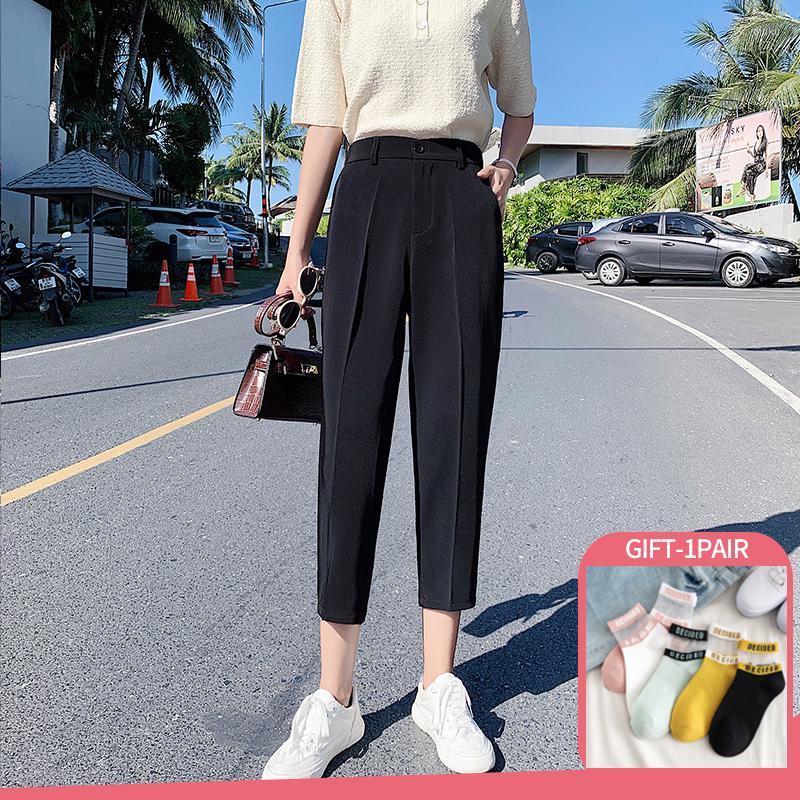 Women' Pants Cropped Suit Woman Casual Office Lady Solid Harem Women Trousers Black Beige Straight Korean Clothing 2022, Ankle lenth pants
Women' Pants Cropped Suit Woman Casual Office Lady Solid Harem Women Trousers Black Beige Straight Korean Clothing 2022, Ankle lenth pants