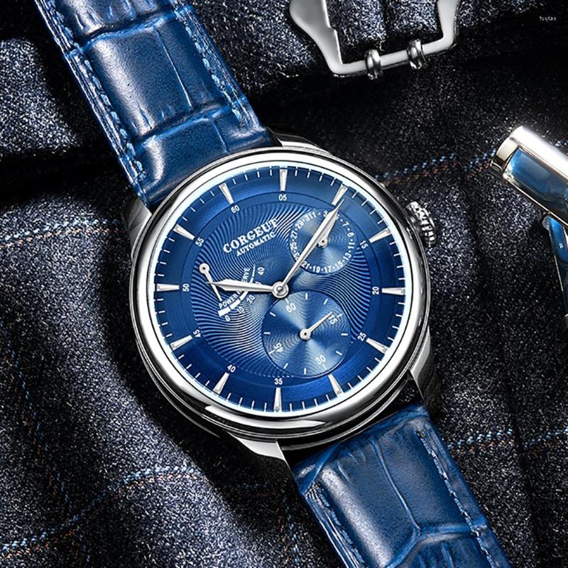 Wristwatches Relogio Masculino Men's Watch Mechanical Seagull Waterproof Blue Dial Brushed Multifunction Automatic
Wristwatches Relogio Masculino Men's Watch Mechanical Seagull Waterproof Blue Dial Brushed Multifunction Automatic