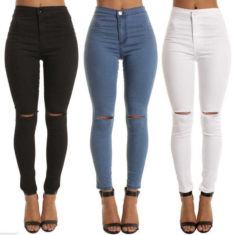 Women' Jeans Fashion High Waist Jeans Woman Femme Stretch Black White Pencil Pants Denim with Pockets Skinny Ripped for Women
Women' Jeans Fashion High Waist Jeans Woman Femme Stretch Black White Pencil Pants Denim with Pockets Skinny Ripped for Women