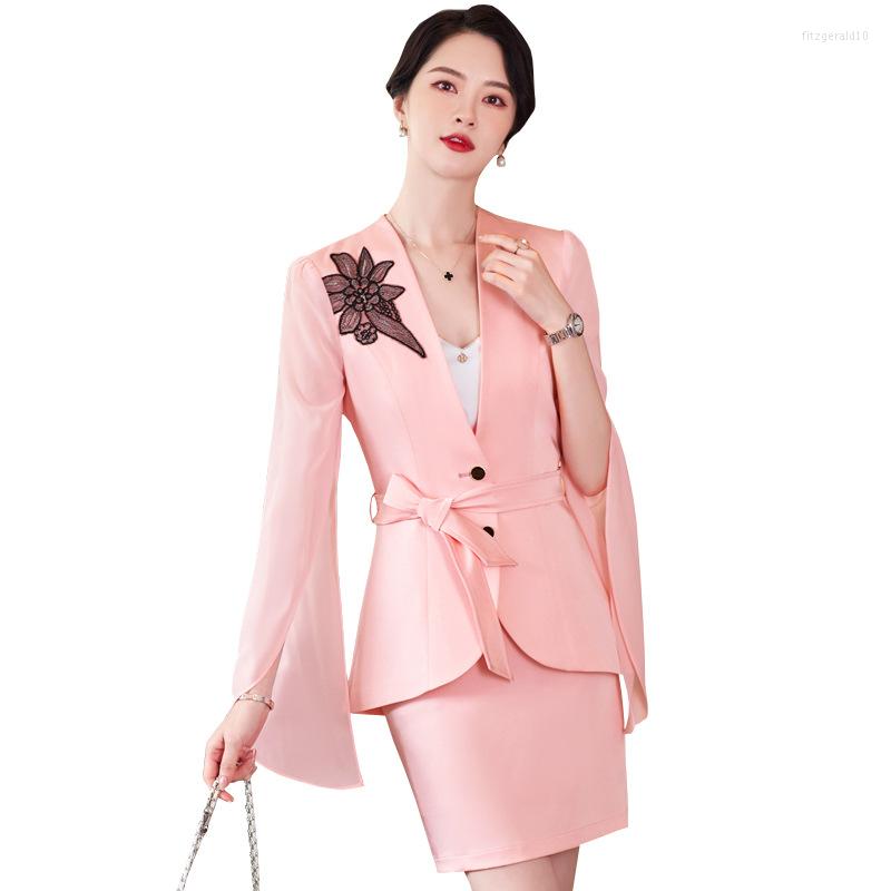 Two Piece Dress High End Suits Women Temperament Business 2022 Spring Fashion Formal Slim Blazer And Wide Leg Pants Office Ladies Work Wear, Black skirt suits
Two Piece Dress High End Suits Women Temperament Business 2022 Spring Fashion Formal Slim Blazer And Wide Leg Pants Office Ladies Work Wear, Black skirt suits