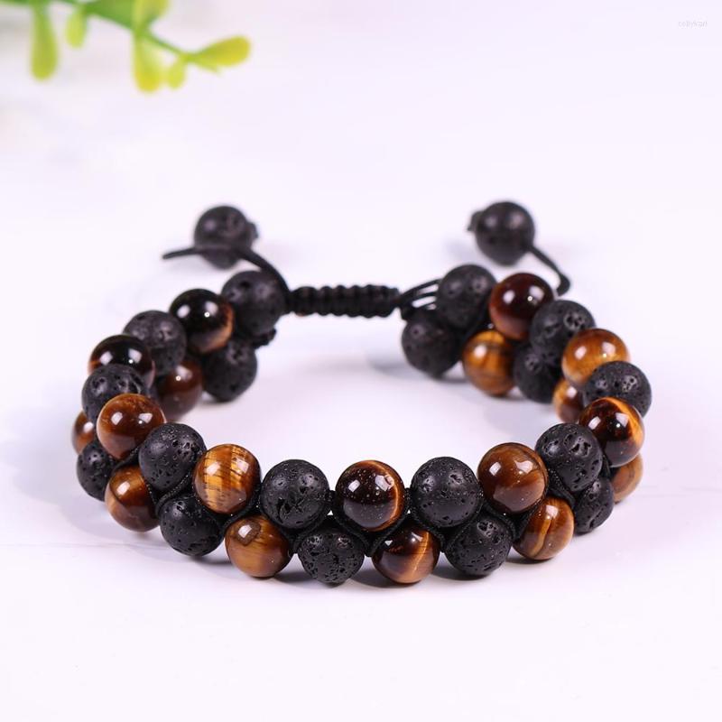 Strand Lava Stonebracelet Energy Yoga Bracelet Yellow Tiger Eye Bead Adjustable For Men Buddhist Jewelry
Strand Lava Stonebracelet Energy Yoga Bracelet Yellow Tiger Eye Bead Adjustable For Men Buddhist Jewelry