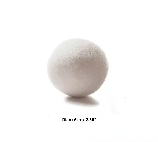Other Laundry Products 6CM Practical Laundry Clean Ball Reusable Natural Organic Fabric Softener Premium Organic Wool Dryer Balls