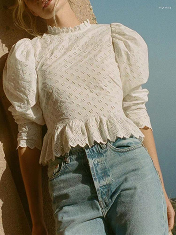 Women' Blouses Women Embroidered Shirt Lady Puff Sleeve Stand Collar Slim 2022 Retro Flower Trim And Top
Women' Blouses Women Embroidered Shirt Lady Puff Sleeve Stand Collar Slim 2022 Retro Flower Trim And Top