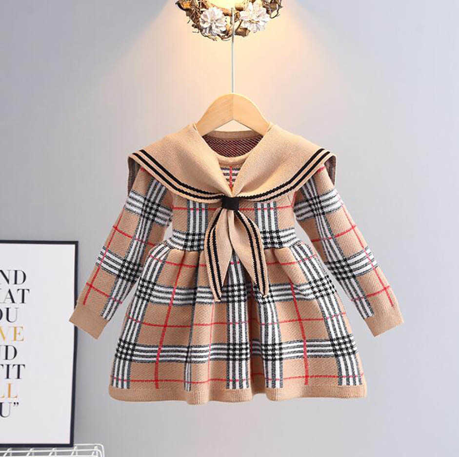 Girls Great Quality Baby Knitted Plaid Sweaters Dresses 2023 Girl Long Sleeve Princess Dress Kids College Style Knitting Dress, Dark blue
Girls Great Quality Baby Knitted Plaid Sweaters Dresses 2023 Girl Long Sleeve Princess Dress Kids College Style Knitting Dress, Dark blue