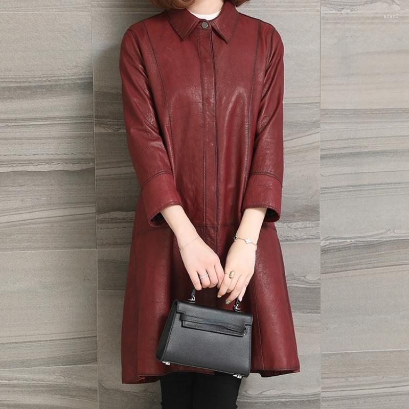 Women' Leather 2022 Autumn Genuine Sheepskin Jackets Female Fashion Spring Green Long Jaqueta Masculina Gmm274
Women' Leather 2022 Autumn Genuine Sheepskin Jackets Female Fashion Spring Green Long Jaqueta Masculina Gmm274