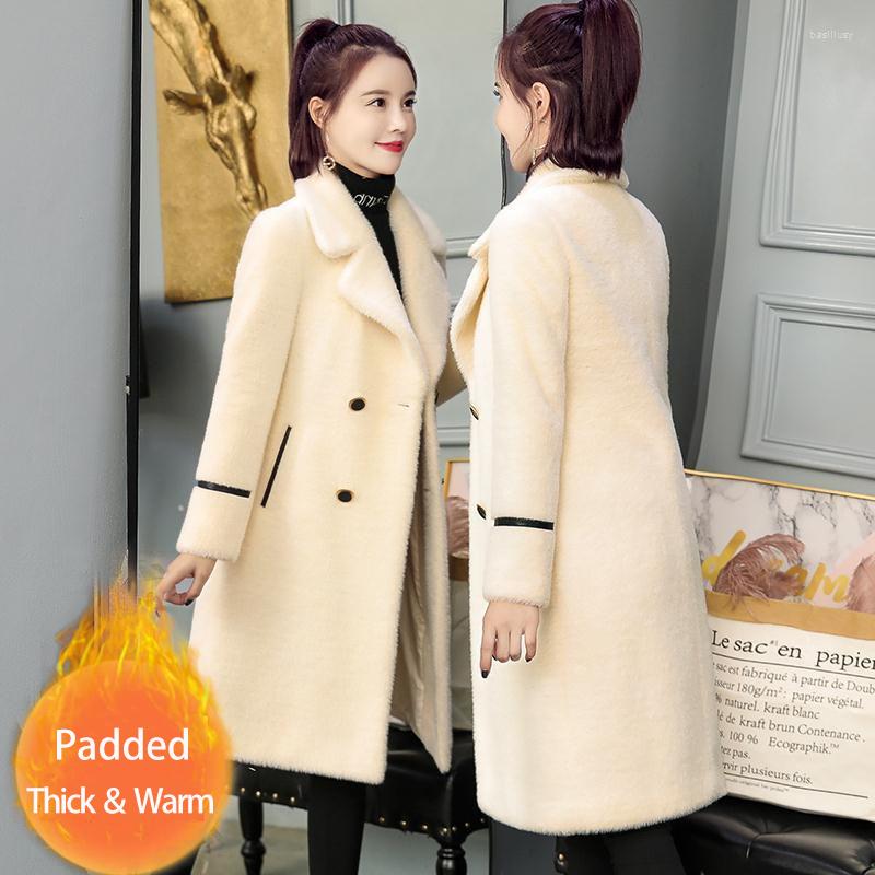 Women' Fur JuneLove Women Autumn Winter Faux Mink Wool Coat Cashmere Outerwear Female Turn-Down Collar Casual Warm Jacket Overcoat, Ka fei se
Women' Fur JuneLove Women Autumn Winter Faux Mink Wool Coat Cashmere Outerwear Female Turn-Down Collar Casual Warm Jacket Overcoat, Ka fei se