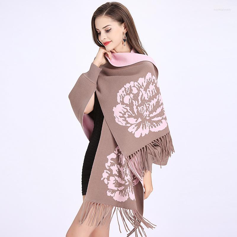 Scarves Women Printed Tassel Knit Shawl Natural Real Knitted Cardigan Cloak Poncho Scarf Autumn Winter Pashmina
Scarves Women Printed Tassel Knit Shawl Natural Real Knitted Cardigan Cloak Poncho Scarf Autumn Winter Pashmina
