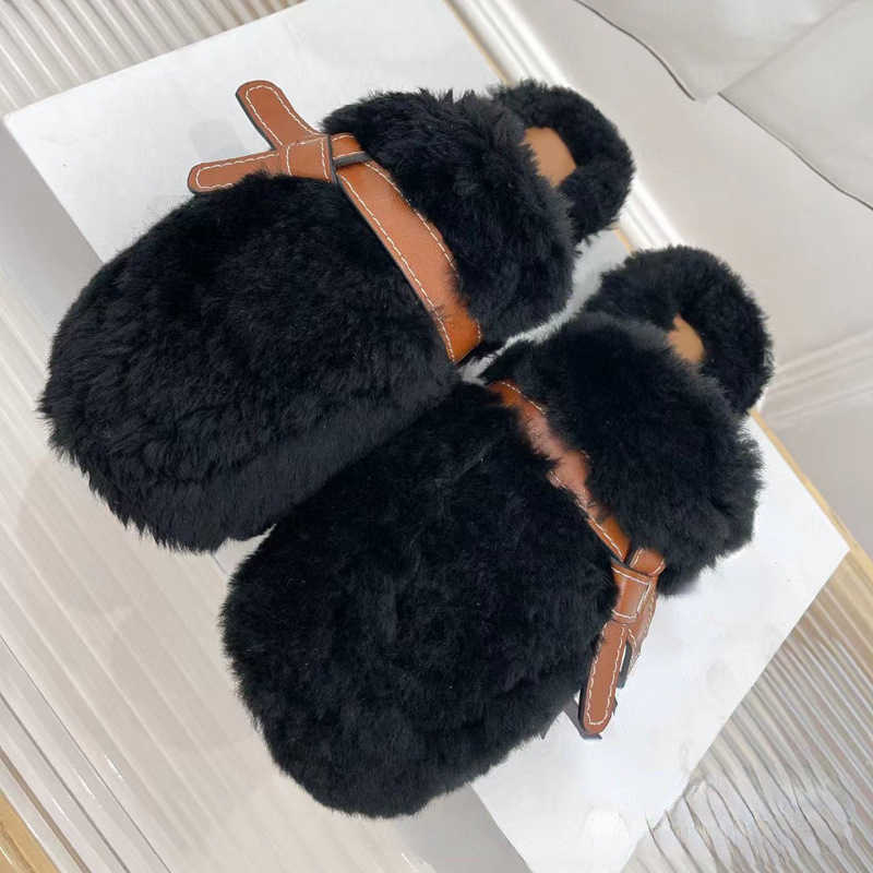 Sandals High end 2022 autumn and winter new wool bow slippers Women's fashion Versatile flat bottom Baotou outer semi, Black
Sandals High end 2022 autumn and winter new wool bow slippers Women's fashion Versatile flat bottom Baotou outer semi, Black