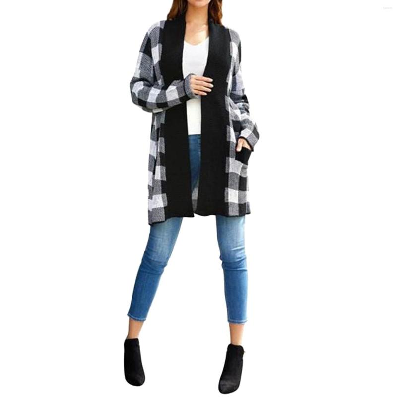 Women' Sweaters Women Casual Plaid Print Long Sleeve Knitted Open Front Fashion Loose Elegant Warm Oversized Sweater, Black
Women' Sweaters Women Casual Plaid Print Long Sleeve Knitted Open Front Fashion Loose Elegant Warm Oversized Sweater, Black