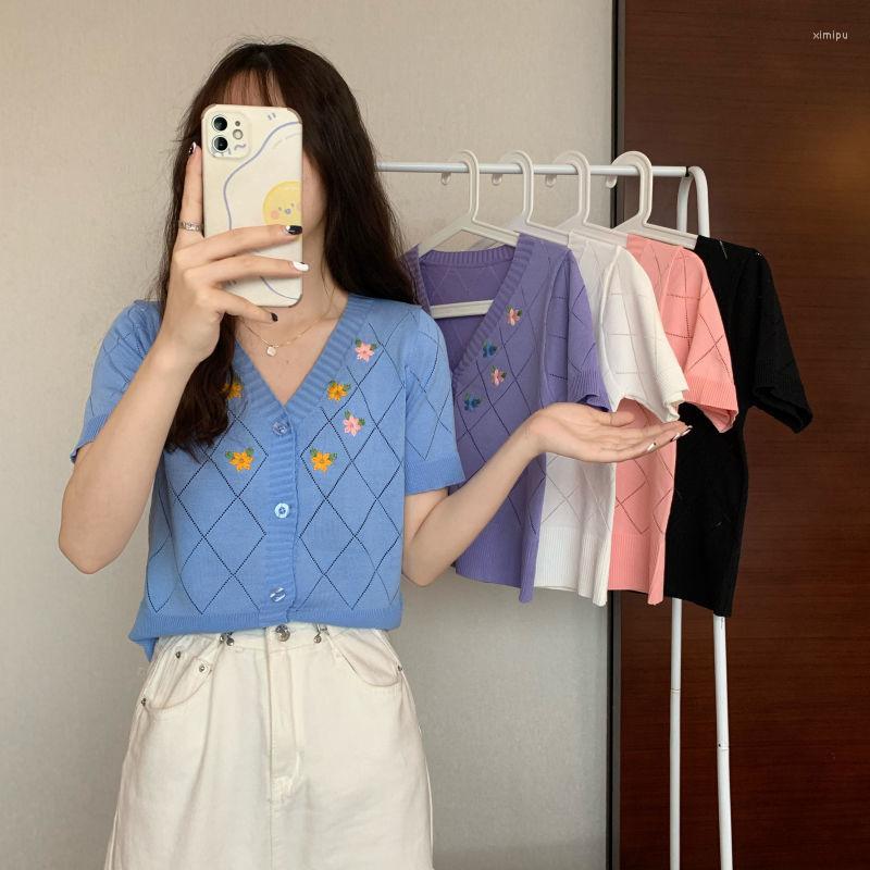 Women' T Shirts Woman TShirts Summer Dongdaemun Leisure Embroidered Knitwear Female Crop Top Mujer Camisetas, Black
Women' T Shirts Woman TShirts Summer Dongdaemun Leisure Embroidered Knitwear Female Crop Top Mujer Camisetas, Black