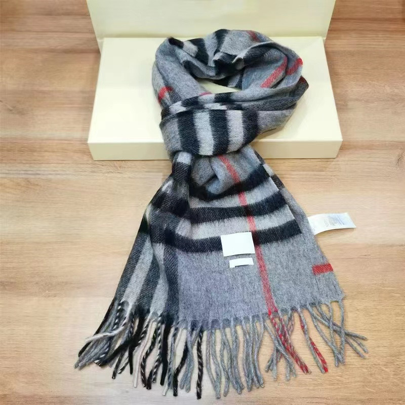 Winter 100% cashmere designer scarf high-grade soft thick fashion mens womens luxury scarves neutral classic plaid large plaid cape imitation 5 colors QQ