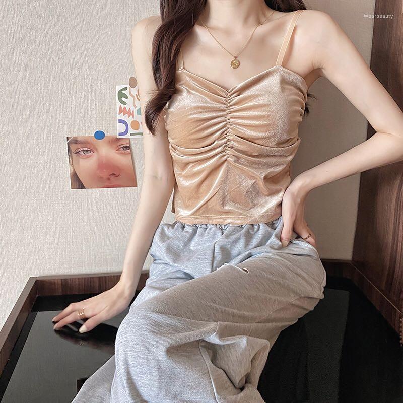 Women's Tanks Korean Fashion Velvet Omighty Camisole Woman Bult In Bra V Neck Sleeveless Camis Mujer Casual Sport Tank Top Women Drop, Black
Women's Tanks Korean Fashion Velvet Omighty Camisole Woman Bult In Bra V Neck Sleeveless Camis Mujer Casual Sport Tank Top Women Drop, Black