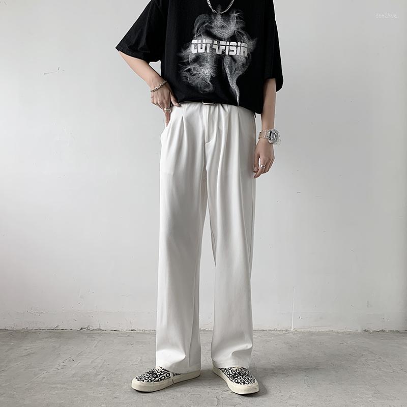 Men's Pants Korea Style Loose Wide Leg Mens Black White Suits Grey Summer Cozy Trousers For Sagging Floor
Men's Pants Korea Style Loose Wide Leg Mens Black White Suits Grey Summer Cozy Trousers For Sagging Floor