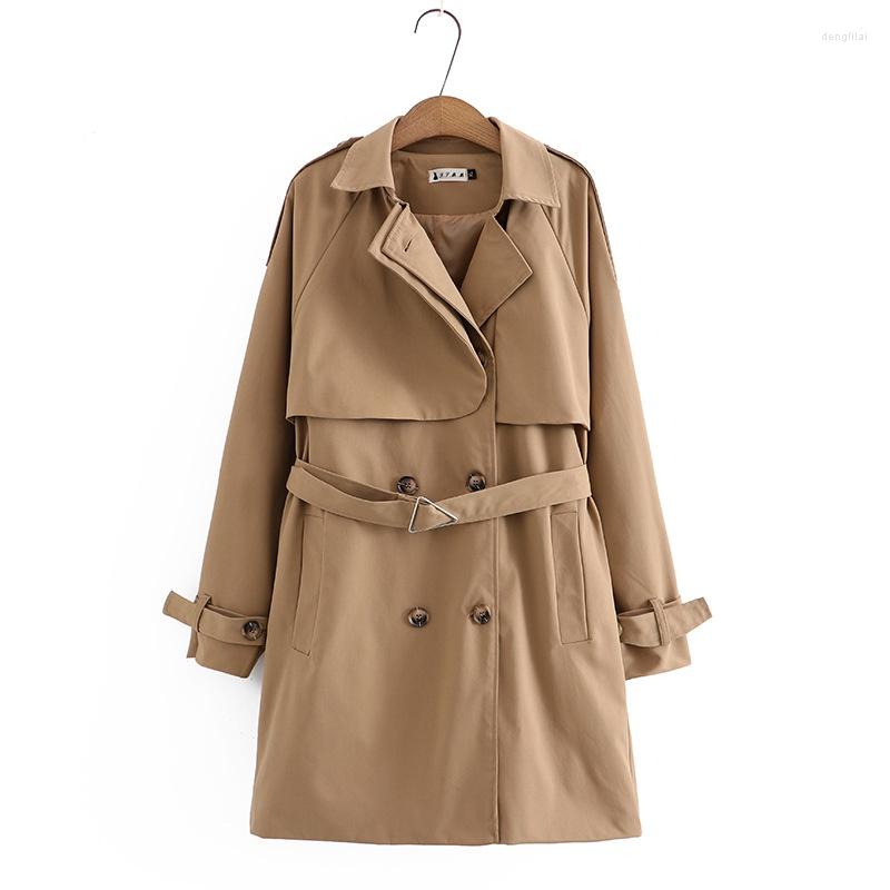 Outerwear Plus Size XL-4XL Women's V-neck Autumn Winter Windbreakers Solid Color Ladies' Office-wear Khaki Green Jackets
Outerwear Plus Size XL-4XL Women's V-neck Autumn Winter Windbreakers Solid Color Ladies' Office-wear Khaki Green Jackets