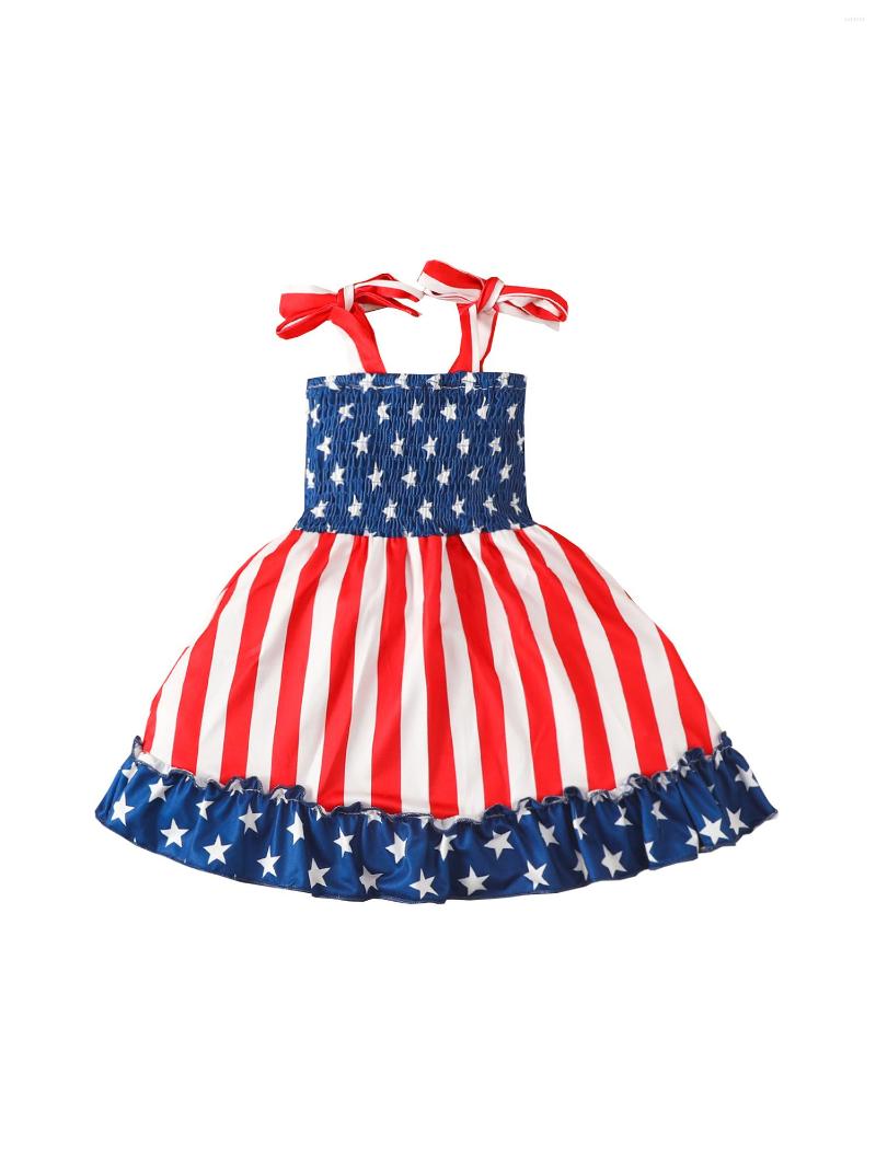 

Girl Dresses Infant Toddler Baby Girls 4th Of July Dress Outfit Independence Day American Flag Clothes, Red blue white