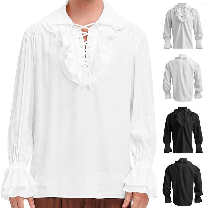 Men' Casual Shirts Male Gothic Vintage Court Shirt Drawstring Collar Hem Long Sleeve Puff Mens Metallic, White
Men' Casual Shirts Male Gothic Vintage Court Shirt Drawstring Collar Hem Long Sleeve Puff Mens Metallic, White