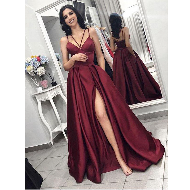 Green Evening Dresses Long Women Split Prom Party Night Gowns Plus Size Elastic Satin Vestidos De Fiesta, Dark green
Green Evening Dresses Long Women Split Prom Party Night Gowns Plus Size Elastic Satin Vestidos De Fiesta, Dark green