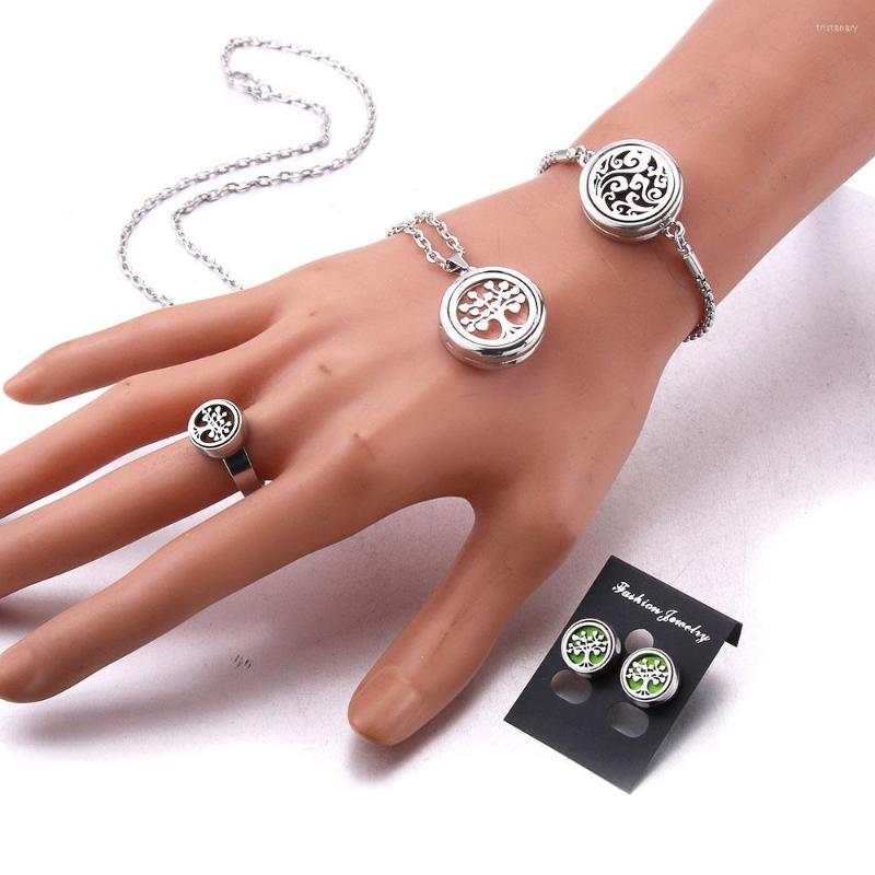 Necklace Earrings Set Bracelet Ring Earring Perfume Diffuser Locket Pendant Fashion Feminine Charm Jewelry Free Felt Pad, Picture shown
Necklace Earrings Set Bracelet Ring Earring Perfume Diffuser Locket Pendant Fashion Feminine Charm Jewelry Free Felt Pad, Picture shown