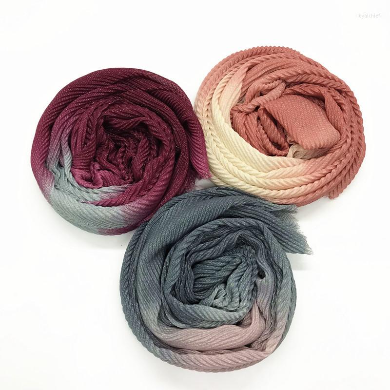 Scarves 2022 Fashion Women Gradient Color Crinkle And Shawl Lady Lurex Wrinkle Wrap Muslim Hijab Foulard 6
Scarves 2022 Fashion Women Gradient Color Crinkle And Shawl Lady Lurex Wrinkle Wrap Muslim Hijab Foulard 6
