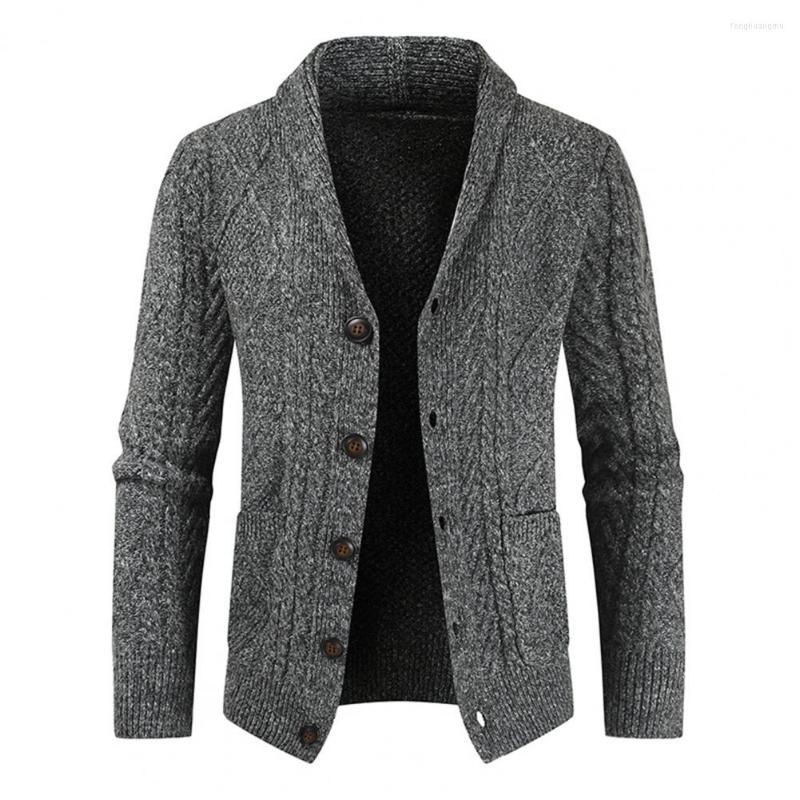 Men's Sweaters Trendy Shawl Collar Men Autumn Coat Winter Sweater Patch Pocket Thermal, Black
Men's Sweaters Trendy Shawl Collar Men Autumn Coat Winter Sweater Patch Pocket Thermal, Black