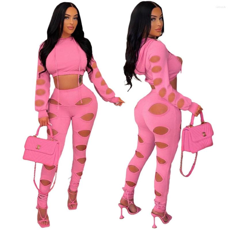 Women' Two Piece Pants Sexy Hollow Out Hoodie Tracksuit 2 Pieces Sets Women Corset Long Sleeve Crop Top And Party Clubwear 2022 Club, Pink
Women' Two Piece Pants Sexy Hollow Out Hoodie Tracksuit 2 Pieces Sets Women Corset Long Sleeve Crop Top And Party Clubwear 2022 Club, Pink
