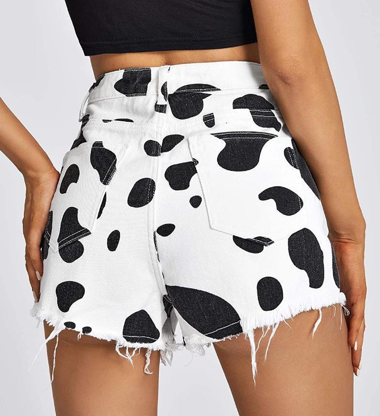 Women's Pants 2022 Cow Print Loose Straight Fashion High Waist Casual Women's Clothing