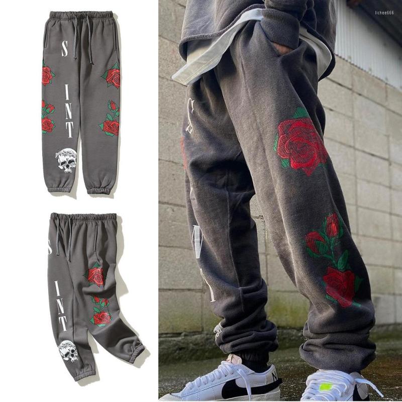 Men's Pants Sweatpants Men Fashion Brand Rose Flower Print Loose Casual Cotton Trousers Track Women Streetwear Spring Autumn, Pic show 2
Men's Pants Sweatpants Men Fashion Brand Rose Flower Print Loose Casual Cotton Trousers Track Women Streetwear Spring Autumn, Pic show 2