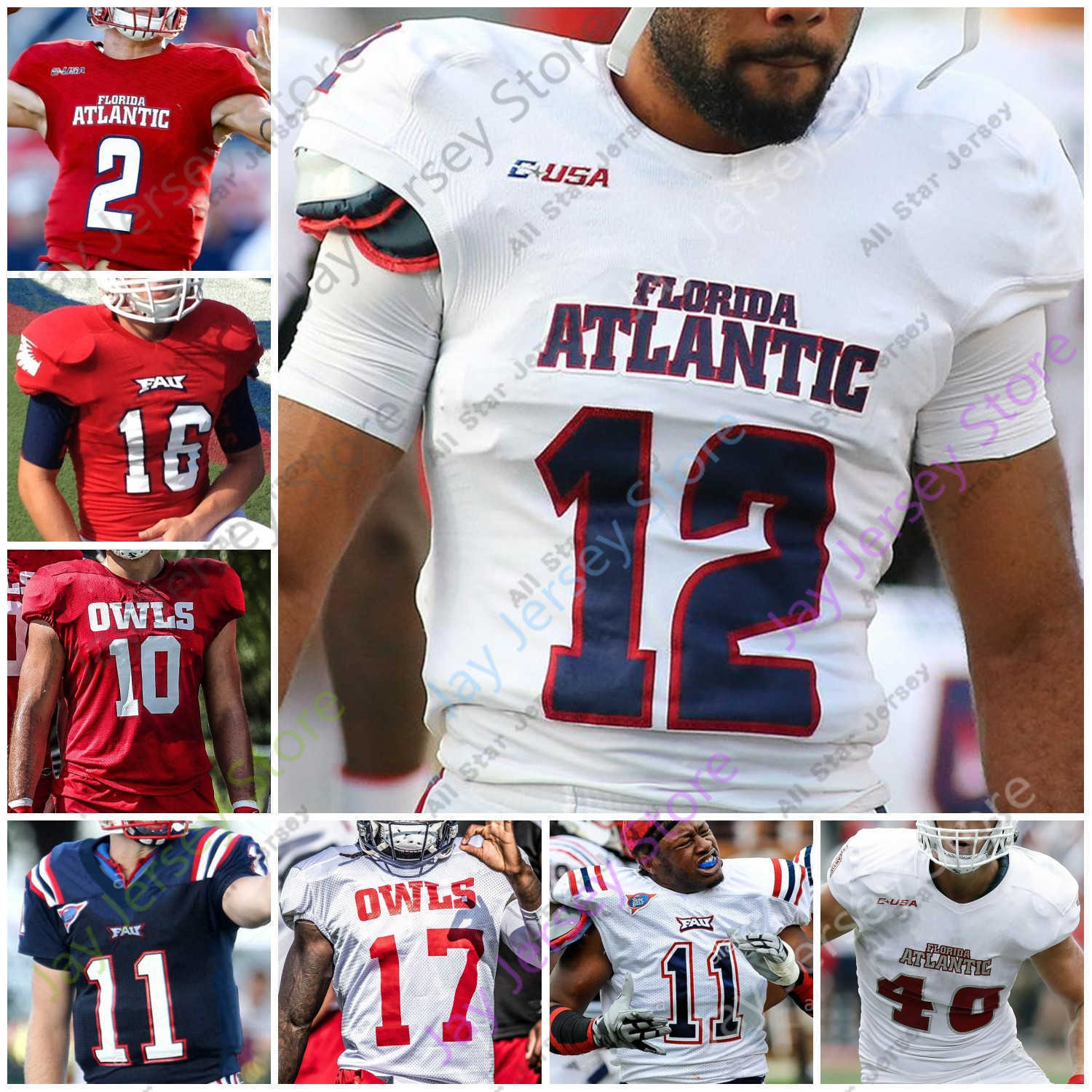 Football Jerseys Custom Florida Atlantic Owls FAU Football Jersey NCAA College Akileis Leroy James Charles Ray Ellis Tim Bonner Kerrith Whyte Rusty Smith, Red i
Football Jerseys Custom Florida Atlantic Owls FAU Football Jersey NCAA College Akileis Leroy James Charles Ray Ellis Tim Bonner Kerrith Whyte Rusty Smith, Red i