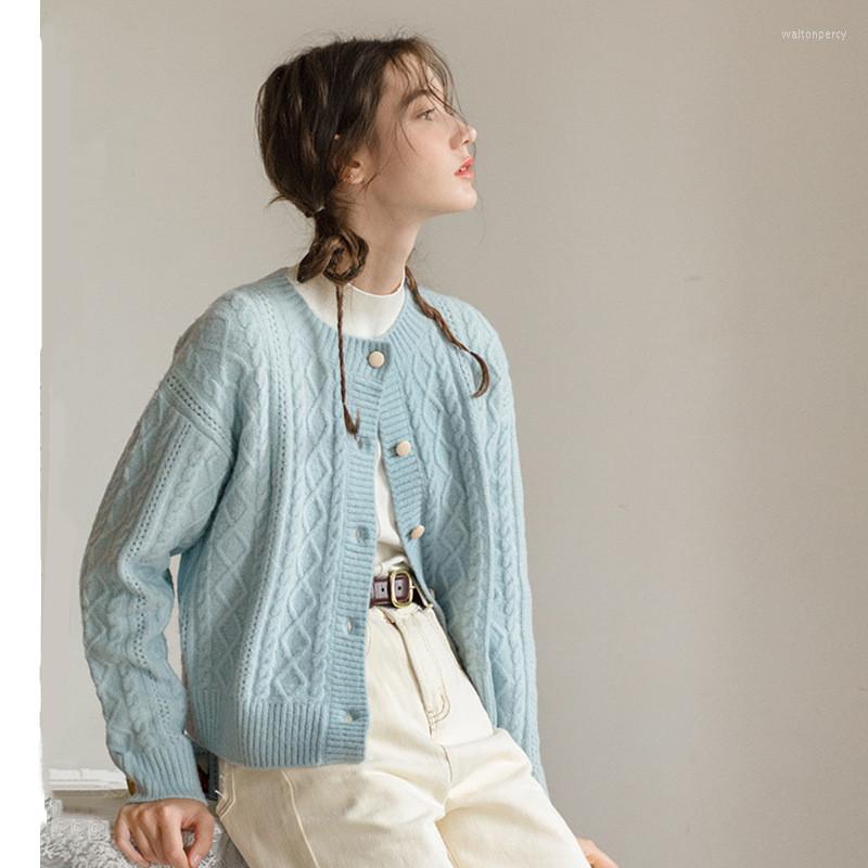 Women's Knits 2022 Style Lazy Wind Knitting Cardigan Soft Sweater Coat Female Round Collar Spring And Autumn Net Red Simple Jacket, Lightblue
Women's Knits 2022 Style Lazy Wind Knitting Cardigan Soft Sweater Coat Female Round Collar Spring And Autumn Net Red Simple Jacket, Lightblue