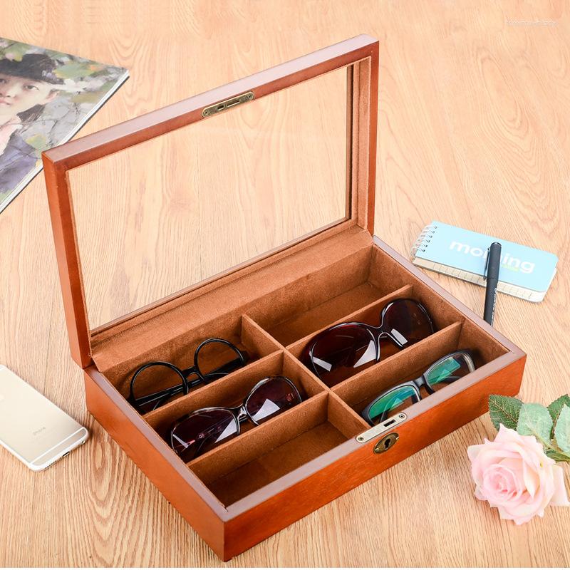 Jewelry Pouches Wooden Glasses Case With Lock Sunglasses Myopia Storage Organize Display Box Collection
Jewelry Pouches Wooden Glasses Case With Lock Sunglasses Myopia Storage Organize Display Box Collection