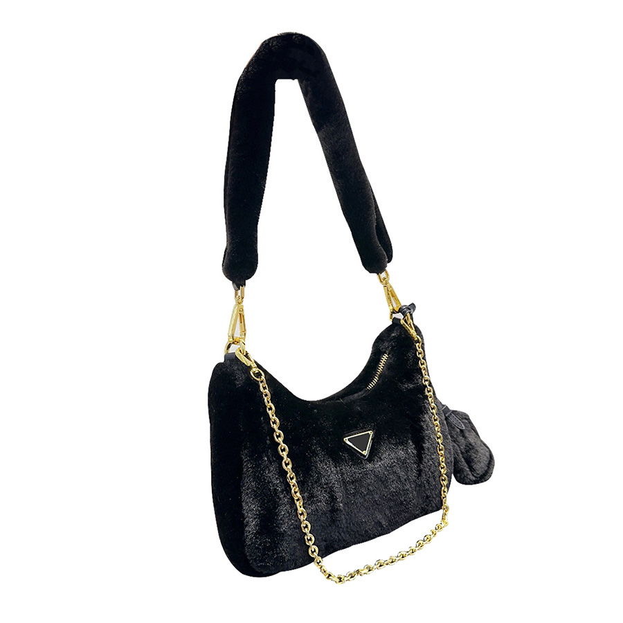 Designer Shoulder Bags Simple Women Soft Plush Hobos Winter Furry Ladies Clutch Purse Handbag Fashion Female Underarm Bag, Black
Designer Shoulder Bags Simple Women Soft Plush Hobos Winter Furry Ladies Clutch Purse Handbag Fashion Female Underarm Bag, Black