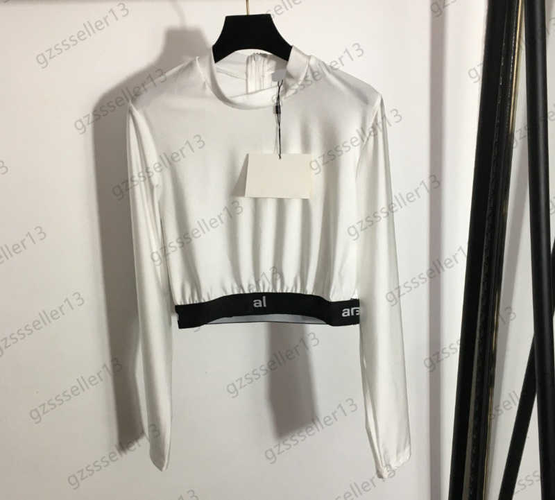 Tops Womens T-Shirts Letter Webbing Waist Closed Short Crop Undershirt Soft Elastic Fabric Back Invisible Zipper FlapT-Shirt Fashion Simple Style Women Apparel 1970
Tops Womens T-Shirts Letter Webbing Waist Closed Short Crop Undershirt Soft Elastic Fabric Back Invisible Zipper FlapT-Shirt Fashion Simple Style Women Apparel 1970