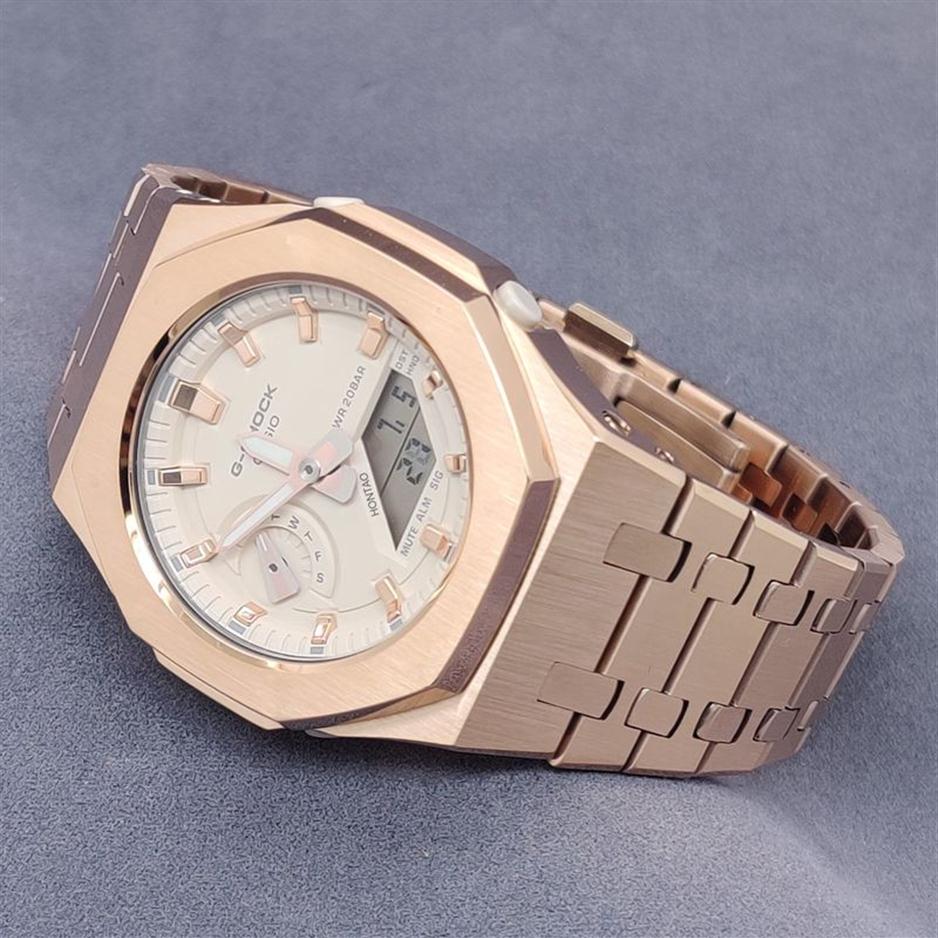 GMAS2100 Hontao Casioak Mini All Metal Mod kit Watch Case Bezel with Screw Watch Band DIY Stainless Steel for Smallest GMA-S2100 220518267u
GMAS2100 Hontao Casioak Mini All Metal Mod kit Watch Case Bezel with Screw Watch Band DIY Stainless Steel for Smallest GMA-S2100 220518267u