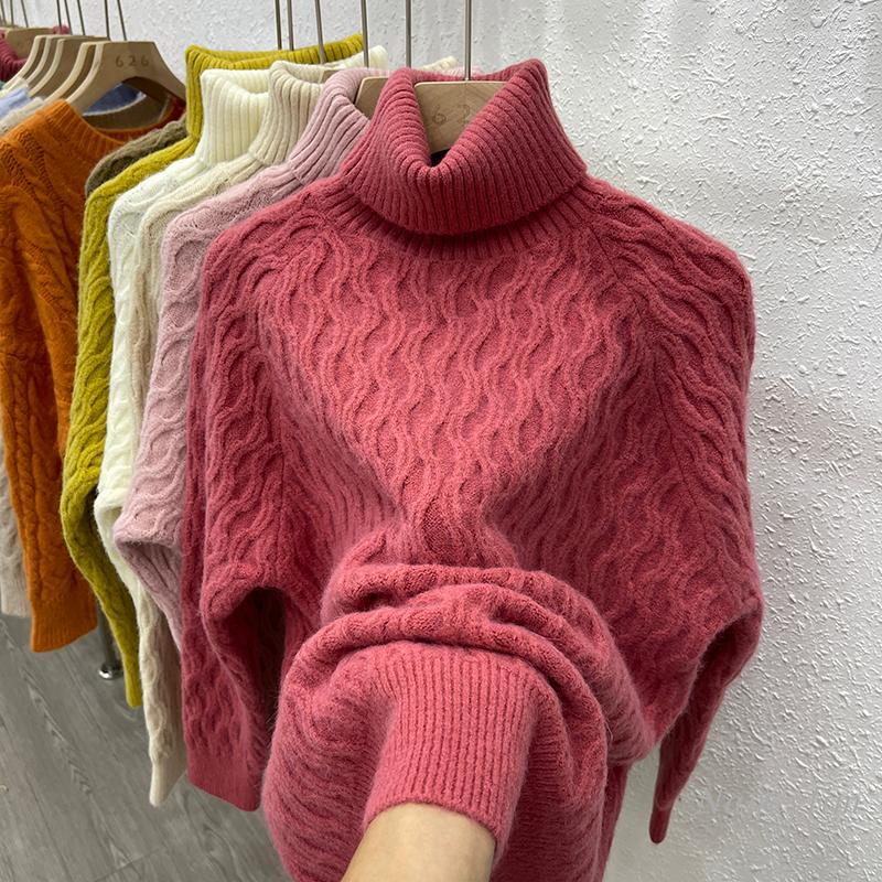Women's Sweaters Winter Twist Sweater For Women 2022 Turtleneck Thick Warm Female Loose Knitwear Solid Color Casual All-Match, Pink
Women's Sweaters Winter Twist Sweater For Women 2022 Turtleneck Thick Warm Female Loose Knitwear Solid Color Casual All-Match, Pink