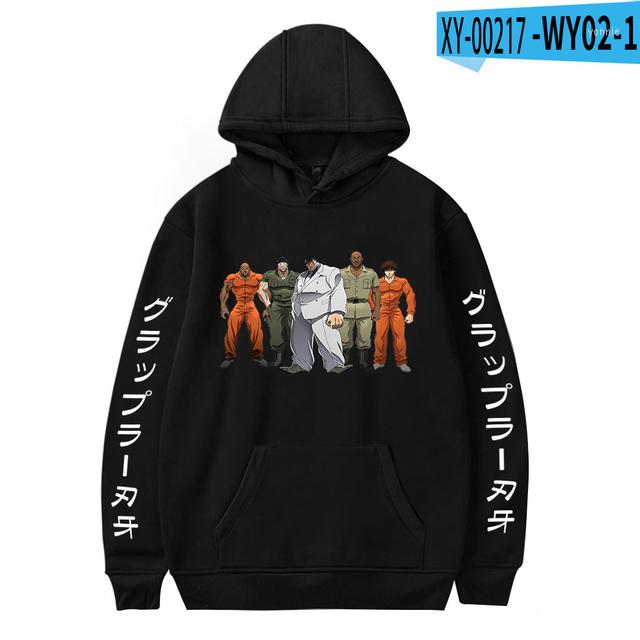 Men's Hoodies Japanese Anime Baki Hanma Hoodie Men Sweatshirt Pullover Streetswear 90s Hip Hop Unisex Male Harajuku Hooded
Men's Hoodies Japanese Anime Baki Hanma Hoodie Men Sweatshirt Pullover Streetswear 90s Hip Hop Unisex Male Harajuku Hooded