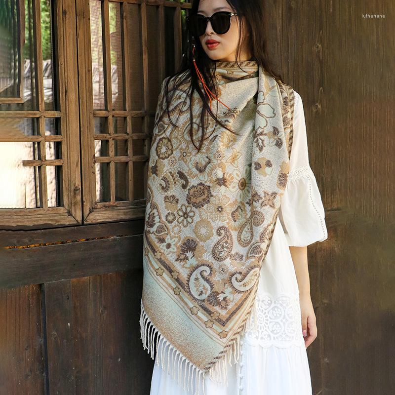 Scarves Paisley Cashmere Women Winter Scarf Warm Shawl Thicken Pashmina Blanket Ethnic Jacquard Fringed Travel Shawls Wraps
Scarves Paisley Cashmere Women Winter Scarf Warm Shawl Thicken Pashmina Blanket Ethnic Jacquard Fringed Travel Shawls Wraps