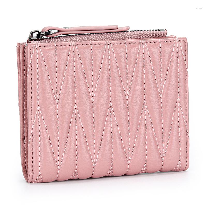 Wallets COMFORSKIN Sheepskin Pleated Wallet Women's Vertical Fashion Embroidered Leather Short Folding Zipper Coin Purse, Black
Wallets COMFORSKIN Sheepskin Pleated Wallet Women's Vertical Fashion Embroidered Leather Short Folding Zipper Coin Purse, Black