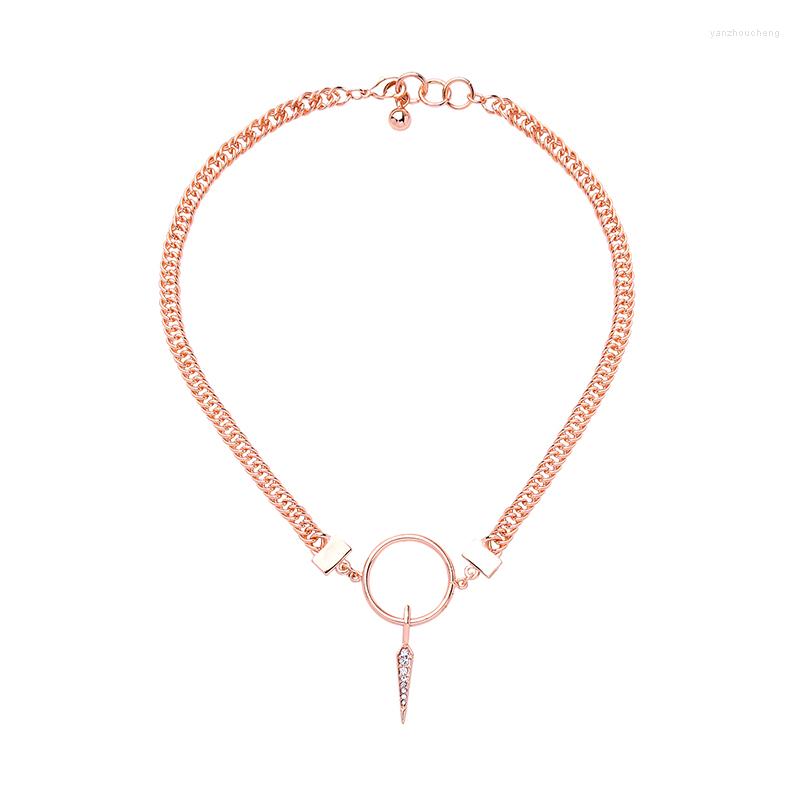 Choker Punk Rose Gold Color Crystal Round Necklace & Pendants For Women Statement Custom Wholesale Jewelry Accessories
Choker Punk Rose Gold Color Crystal Round Necklace & Pendants For Women Statement Custom Wholesale Jewelry Accessories