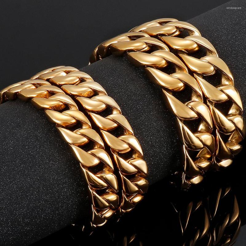 Chains 12/15MM 24" Gold Plated Solid 316L Stainless Steel Chunky Miami Cuban Link Chain Necklace For Men Luxury Party Jewellery Male
Chains 12/15MM 24" Gold Plated Solid 316L Stainless Steel Chunky Miami Cuban Link Chain Necklace For Men Luxury Party Jewellery Male