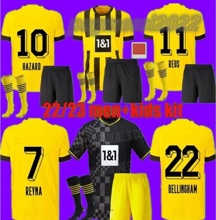 22/23 REUS REYNA Soccer Jersey 2022 Home DORTMUND SCHULZ BRANDT BELLINGHAM SANCHO HALLER shirt HAZARD WITSEL MALEN KIDS KIT football uniforms 888
22/23 REUS REYNA Soccer Jersey 2022 Home DORTMUND SCHULZ BRANDT BELLINGHAM SANCHO HALLER shirt HAZARD WITSEL MALEN KIDS KIT football uniforms 888