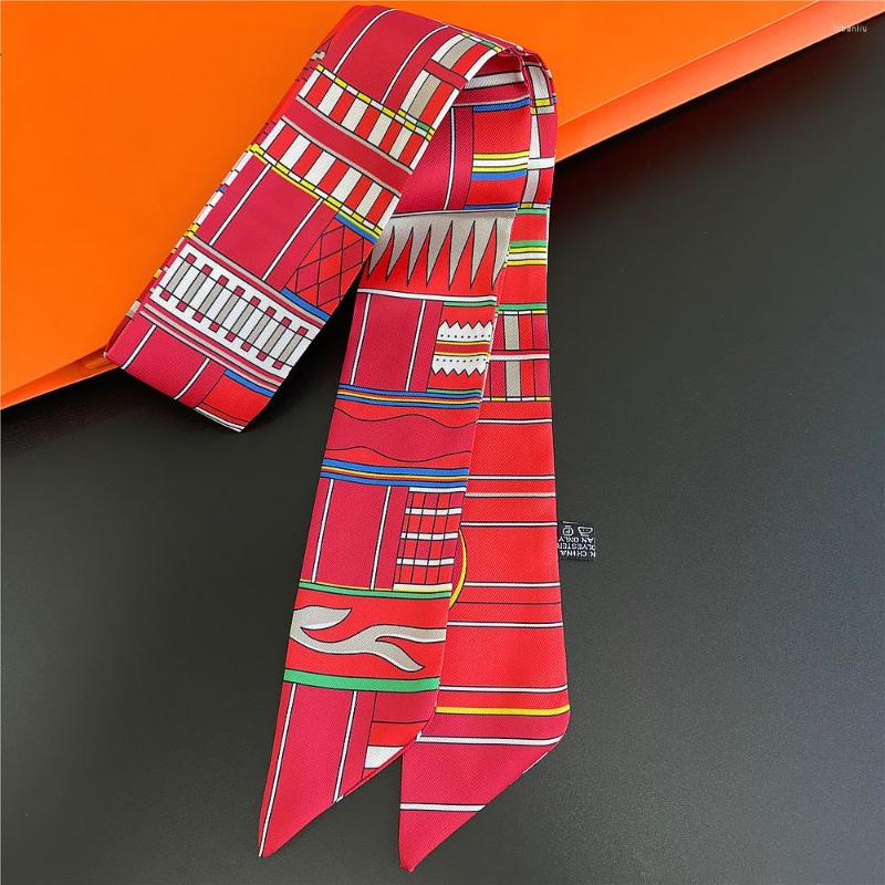Scarves Brand 95cm 5cm Geometric Printed Bag Strap Small Scarf Women Silk Headband Long Accessories Ribbon
Scarves Brand 95cm 5cm Geometric Printed Bag Strap Small Scarf Women Silk Headband Long Accessories Ribbon