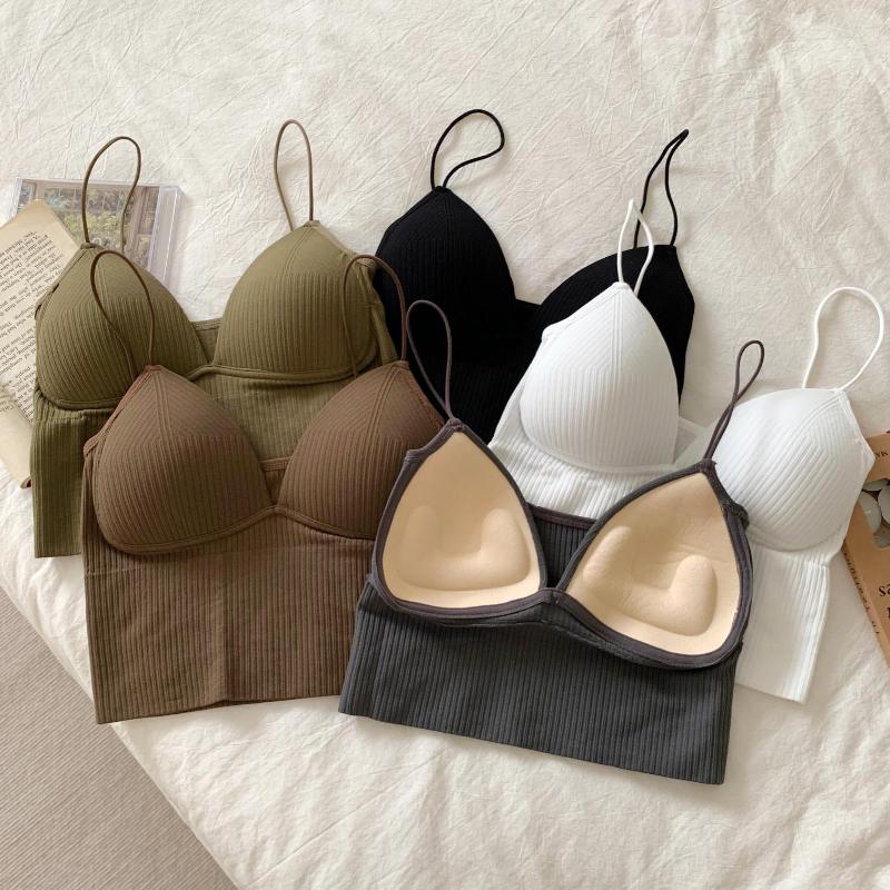 Women's Tanks ITOOLIN Sleeveless Slim Knitted Basic Underwear Padded Bra Tops Women Camis With Sexy Solid Crop Top Tank, Black
Women's Tanks ITOOLIN Sleeveless Slim Knitted Basic Underwear Padded Bra Tops Women Camis With Sexy Solid Crop Top Tank, Black