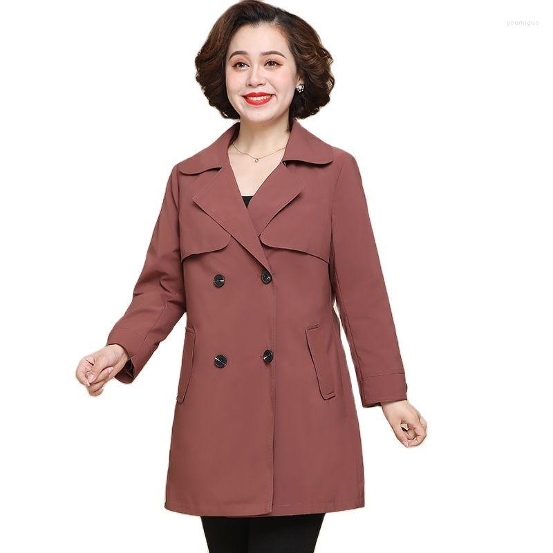 Women's Trench Coats 2022 Middle-Aged Elderly Windbreaker Female Mid-Long Long Sleeves Double Breasted Outwear Loose Women's Coat Tops, Navy
Women's Trench Coats 2022 Middle-Aged Elderly Windbreaker Female Mid-Long Long Sleeves Double Breasted Outwear Loose Women's Coat Tops, Navy