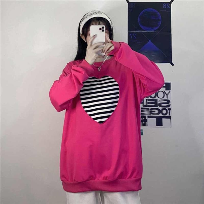 Women's Hoodies Women Loose BF Vintage Love Stripes Printed Hooded Chic Fashion Streetwear All-match Harajuku Leisure, Rose red
Women's Hoodies Women Loose BF Vintage Love Stripes Printed Hooded Chic Fashion Streetwear All-match Harajuku Leisure, Rose red