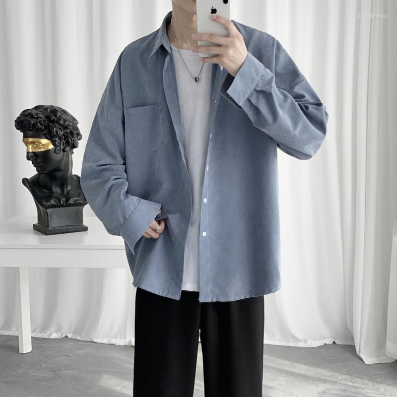 Men's Casual Shirts Autumn Dress Shirt Men's Fashion Solid Color Business Society Men Streetwear Loose Long-sleeved Mens, Advanced ash
Men's Casual Shirts Autumn Dress Shirt Men's Fashion Solid Color Business Society Men Streetwear Loose Long-sleeved Mens, Advanced ash