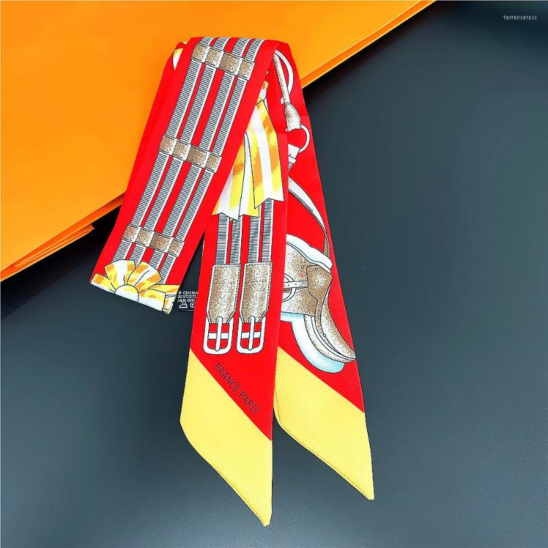 Scarves Selling Flower Belt Printed Small Scarf Women Silk Headband 90cm Long Bag Accessories Ribbon
Scarves Selling Flower Belt Printed Small Scarf Women Silk Headband 90cm Long Bag Accessories Ribbon