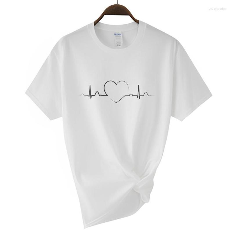 Men's T Shirts Summer Design Shirt Women Heart Ecg Print Cotton Short Sleeve T-shirts Oversized Streetwear Solid Color, Gray
Men's T Shirts Summer Design Shirt Women Heart Ecg Print Cotton Short Sleeve T-shirts Oversized Streetwear Solid Color, Gray
